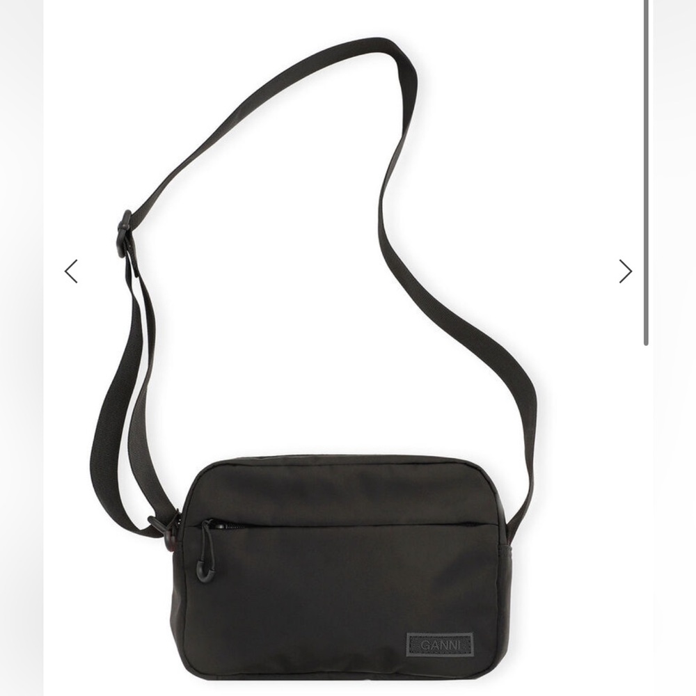 NWT Ganni Black Tech Festival Bag
